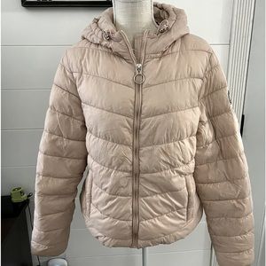 Steve Madden light pink packable coat XL juniors